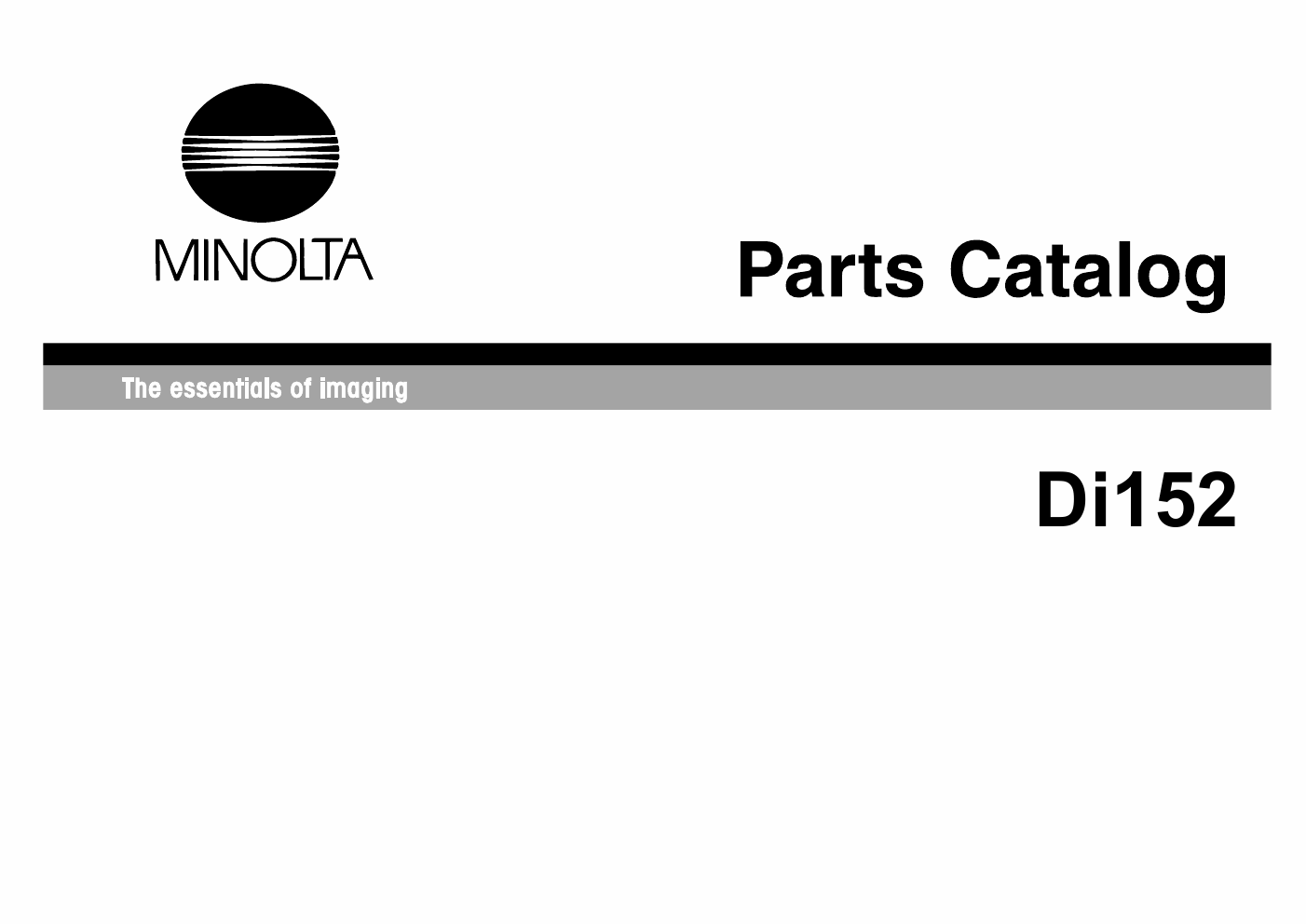 Konica-Minolta MINOLTA Di152 Parts Manual-1